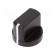 Knob | with flange,with pointer | aluminium | Øshaft: 6mm | black paveikslėlis 1