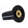 Knob | with pointer | ABS | Øshaft: 3mm | Ø16x16mm | black | Shaft: smooth image 4