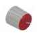 Knob | with pointer | ABS | Øshaft: 6mm | Ø21.3x18.8mm | grey | red image 8