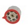 Knob | with pointer | ABS | Øshaft: 6mm | Ø28.7x21mm | grey | Pointer: red paveikslėlis 5