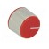 Knob | with pointer | ABS | Øshaft: 6mm | Ø28.7x21mm | grey | Pointer: red paveikslėlis 8