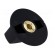 Knob | with pointer | ABS | Øshaft: 6mm | Ø40x16mm | black | Shaft: smooth image 6