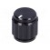 Knob | with pointer | aluminium | Øshaft: 6.35mm | Ø15x16.5mm | black image 1