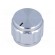 Knob | with pointer | aluminium | Øshaft: 6.35mm | Ø22x19mm | silver фото 1