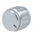 Knob | with pointer | aluminium | Øshaft: 6.35mm | Ø22x19mm | silver фото 2