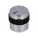 Knob | with pointer | aluminium | Øshaft: 6mm | Ø15x15mm | grey-black image 1