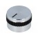 Knob | with pointer | aluminium | Øshaft: 6mm | Ø24x15mm | grey-black фото 1