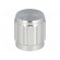 Knob | with pointer | aluminium,thermoplastic | Øshaft: 6mm | silver paveikslėlis 1