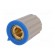 Knob | with pointer | Øshaft: 6mm | Ø15.3x18mm | Shaft: knurled | blue image 6