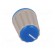 Knob | with pointer | Øshaft: 6mm | Ø15.3x18mm | Shaft: knurled | blue image 9