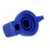 Knob | with pointer | Øshaft: 6mm | Ø19.5x14mm | blue | Shaft: knurled paveikslėlis 6