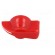 Knob | with pointer | Øshaft: 6mm | Ø19.5x14mm | red | Shaft: knurled фото 3