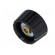 Knob | with pointer | plastic | Øshaft: 6mm | Ø36x18.5mm | black paveikslėlis 2