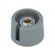 Knob | with pointer | polyamide | Øshaft: 4mm | Ø23x16mm | grey paveikslėlis 1