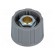 Knob | without pointer | ABS | Øshaft: 6.35mm | Ø23x15.5mm | grey | A2523 image 1