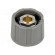 Knob | without pointer | ABS | Øshaft: 6mm | Ø23x15.5mm | grey | A2523 image 1