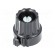 Precise knob | Shaft d: 6mm | Ø22.8x22.6mm | Colour: black paveikslėlis 1