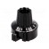 Precise knob | Shaft d: 6mm | Ø22.8x23.1mm | black | Shaft: smooth image 1