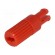Knob | shaft knob | red | h: 11.7mm | for mounting potentiometers image 1
