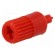 Knob | shaft knob | red | Ø5mm | Application: CA6 image 1