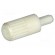 Knob | shaft knob | white | 10mm | for mounting potentiometers | CA9M image 1