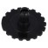 Knob | thumbwheel | black | Ø16mm | Application: PT15N paveikslėlis 1