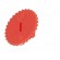 Knob | thumbwheel | red | Ø11.5mm | Application: CA9M фото 2