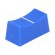 Knob: slider | Colour: blue | 23x11x11mm | Mat: plastic | Pointer: white image 1