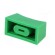 Knob: slider | Colour: green | 23x11x11mm | Mat: plastic image 6