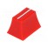 Knob: slider | red | 20x14x13mm | Width shaft 3/4mm | plastic image 1