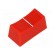 Knob: slider | Colour: red | 23x11x11mm | Mat: plastic | Pointer: white фото 1