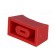 Knob: slider | red | 23x11x11mm | Width shaft 3/4mm | plastic image 6