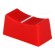 Knob: slider | Colour: red | 23x11x11mm | Mat: plastic | Pointer: white image 1