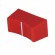 Knob: slider | Colour: red | 23x11x11mm | Mat: plastic | Pointer: white paveikslėlis 2