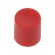 Knob: slider | Colour: red | Ø8.2x8.9mm | Mat: nylon | Mounting: push-in image 1