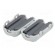Ferrite: two-piece | on round cable | A: 25mm | B: 20mm | C: 5mm | grey image 8