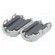 Ferrite: two-piece | on round cable | A: 30mm | B: 23mm | C: 7mm | grey image 8