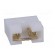 Jumper | pin strips | female | open | 2.54mm | 1x2 | gold-plated | white image 5