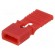 Jumper | pin strips | female | with holder | 2.54mm | 1x2 | red image 1