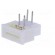 Connector: FFC (FPC) | angled 90° | PIN: 4 | ZIF,top contacts | THT image 2