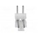 Socket | wire-board | male | PIN: 2 | 2.54mm | THT | MTA-100 | tinned image 9