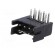 Socket | PCB-cable/PCB | male | DF11 | 2mm | PIN: 8 | THT | on PCBs | tinned paveikslėlis 2