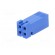 Plug | wire-board | female | Dubox® | 2.54mm | PIN: 4 | w/o contacts | blue image 2
