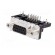 D-Sub HD | PIN: 15 | socket | female | on PCBs,PCB snap | angled 90° paveikslėlis 2