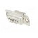 D-Sub | PIN: 9 | plug | female | for cable | soldering | white image 6