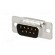 D-Sub | PIN: 9 | plug | male | for cable | soldering | Colour: black image 2