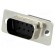 D-Sub | PIN: 9 | plug | male | for cable | Type: w/o contacts | 3A | 250V image 1