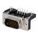 D-Sub | PIN: 9 | socket | male | angled 90° | THT | M3 | Type: PCB snap-in image 2