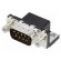 D-Sub | PIN: 9 | socket | male | on PCBs,PCB snap | angled 90° | THT | 5A image 1