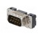 D-Sub | PIN: 9 | socket | male | straight | THT | M3 | Type: PCB snap-in image 2